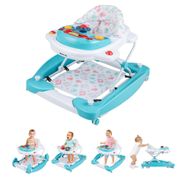 Baby Walker. 6 em 1 Combinador de bebê dobrável e bouncer. Walker de atividade infantil com rodas. Alturas ajustáveis