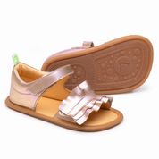 Sandália Infantil Ruffy Dourada Tip Toey Joey