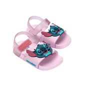 Sandália Mini Melissa Stitch Rosa Flowing Sandal