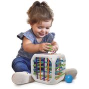 Brinquedo Didático - Cubo Entrelaçado - Encaixar Bolinha - ELKA