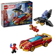 Carro do Homem de Ferro e Pantera Negra vs Hulk Lego 76310
