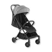 CARRINHO COMPACTO JAMBY PRETO CINZA - GALZERANO