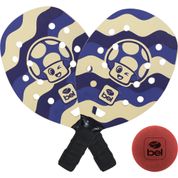 Kit Beach Tennis Iniciante Cogumelo Azul Bel