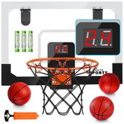 Mini Tabela de Basquete Indoor Com Placar e Pilhas, Ideal Para Diversão Dentro de Casa - Tabela de Basquete Para Pendurar na Porta