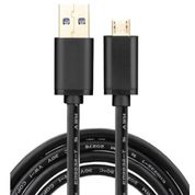 Cabo Dados Usb A x Micro B p/ Amazon Kindle Fire e Fire Tv Stick- 100cm Preto
