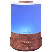 Umidificador Ultrassônico Portátil 2.5L com Aromaterapia e 7 Luzes LED, até 30H, 110v, BLUEHILLS, Azul
