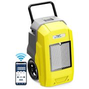 Desumidificador85 Litros com Drenagem Automática e Conexão WiFi, ALORAIR, Amarelo