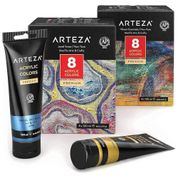 Kit de Tinta Acrílica Profissional com Cores Essenciais, 2 Peças, ARTEZA