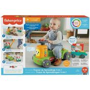 Trator de Aprendizagem 4 em 1 Fisher Price Mattel HRB84