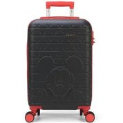 Mala de Viagem Grande ABS Rigida Cadeado Mickey Mouse Preta