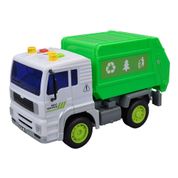 Carro Fricção Coleta de Lixo Caminhão Com Som Luz A Bateria