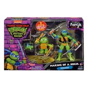 As Tartarugas Ninja Caos Mutante - Set Criação De Um Ninja C/ 3 Figuras Brilham Escuro – Leonardo – Sunny