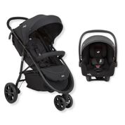 CARRINHO TRAVEL SYSTEM LITETRAX 3 PRETO COAL 0 A 15KG - JOIE