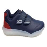 Tênis Infantil Kidy Led Velcro Azul