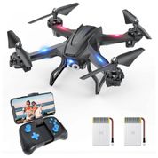 Drone para Adultos com Câmera 2K HD Controle de Voz e Gesto Compatível com Óculos Virtual, URANHUB, Preto