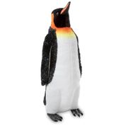 Pelúcia Pinguim Imperador 1 Metro de Altura com Design Realista para Crianças Acima de 3 Anos, Melissa & Doug, Branco