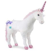Pelúcia Unicórnio 60 cm de Altura com Design Realista para Crianças Acima de 3 Anos, Melissa & Doug, Branco