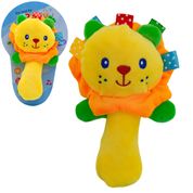 Brinquedo Infantil Bebê Chocalho e Buzininha Leão Divertido