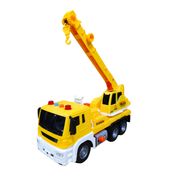 Brinquedo Infantil Caminhão Guindaste Pressão Obra Contrução