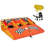 Boia Rebocável Aquática SUNNY FUN para 3 Pessoas, Vermelha