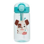 Garrafa Plastica Com Canudo 460ml Kouii Cachorro Theo