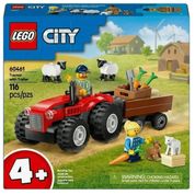Lego City 60461 Trator de Fazenda Vermelho Trailer e Ovelhas