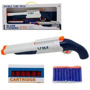 Brinquedo Infantil Lançador Dardos Cartucheira Double Tube