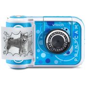 Câmera Divertida com Impressão Instantânea até 80 Fotos para Crianças de 4 a 11 Anos, VTECH, Azul