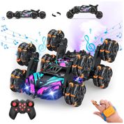 Carrinho de Controle Remoto Minetom 8WD com Sensor de Movimento, Acrobacias e Escaladas, Brinquedo para Crianças de 6 a 12 anos, Off Road