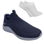 Kit Tênis Skechers Ultra Flex 2.0 Masculino + Par de Meia