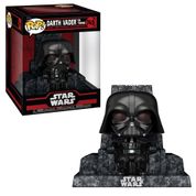 Boneco Funko POP - Star Wars - Darth Vader no Trono - Cabeça Oscilante - Candide