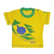 Camiseta Brasil Bebê Amarela