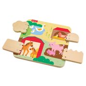 Painel de Atividades Madeira - Animaizinhos da Granja - Fisher-Price