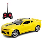 Carrinho de Controle Remoto Super Carro Amarelo 4 Funções de Brinquedo