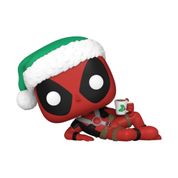Boneco - Funko Pop - Marvel - Deadpool com Chocolate Quente de Natal - Candide
