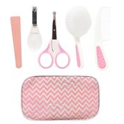 Conjunto de Acessórios de Higiene - Cuidados Baby - 9 Peças - Sortido - Buba