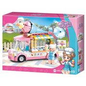 Blocos de Montar Cubic Girl's Dream - Carrinho de Sorvete - 145 Peças - Multikids