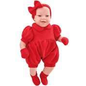 Boneca Bebê Real Expressões Alegre - Roma Jensen