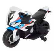 MINI MOTO ELETRICA BMW S1000RR 12V BRANCO - IMPORTWAY