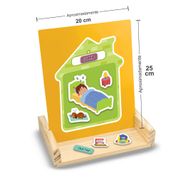 Jogo Magnético Minha Rotinha c/ 40 Peças - Nig