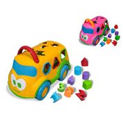 Ônibus Escolar Pedagógico Topi c/ Formas Geométricas - Cores Sortidas - Cardoso