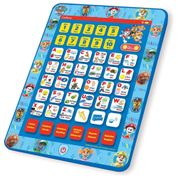 Tablet Educacional Bilíngue Inglês e Espanhol da Patrulha Canina, Brinquedo para Aprender Alfabeto, Letras, Números, Palavras, Ortografia e Música,
