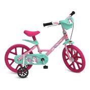 Bicicleta - Unicórnio - Aro 14 - Rosa - Bandeirante