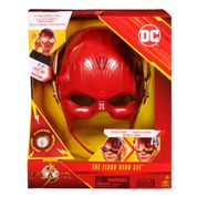Máscara Eletrônica Interativa do Flash com Som Luz e Anel DC Comics – Brinquedo Infantil Fantasia de Super-Herói com Visor e Efeitos