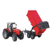 Brinquedo Premium Trator Massey Ferguson 1:16 Bruder 7480