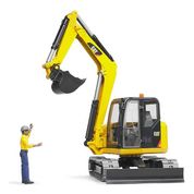 Brinquedo 1:16  CAT Escavadeira com Trabalhor Bruder 2466