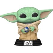 Boneco Colecionável Funko Pop Grogu with Armor 584 Star Wars The Mandalorian