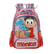 Mochila de Costas Luxcel Turma da Mônica Patch Rosa