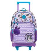 Mochila de Rodinhas Xeryus 16 College Dogs Roxo
