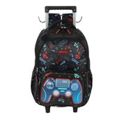 Mochila de Rodinhas Com Alça Luxcel Up4You Game Preto